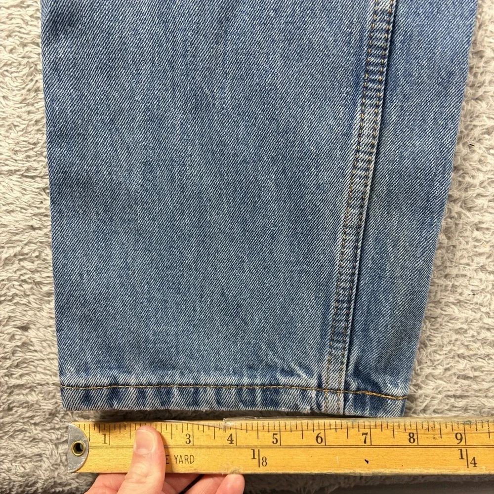 Levi 505 Jeans Mens 34x34 (Fits 33x31) Medium Wash  Distress Fade - Flaw